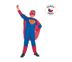MaDe 55537 - Kostým na karneval Super hrdina, 110-120cm
