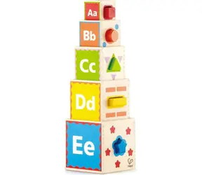 Hape Kostky pyramida s vkládacími tvary