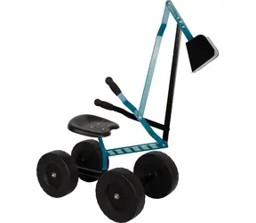 small foot Bagr s kolečky modrý