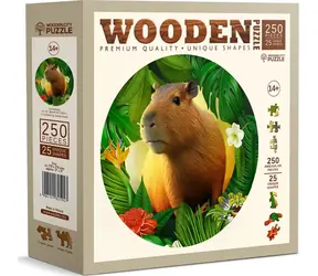 WOODEN CITY Dřevěné puzzle Kapybara 250 dílků