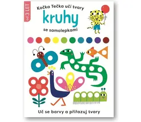 Svojtka & Co. Kočka Tečka učí tvary Kruhy se samolepkami