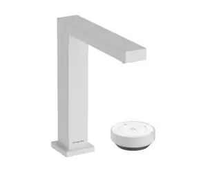 Hansgrohe Tecturis E - Umyvadlová baterie s výpustí | 2-otvorová instalace | CoolStart | EcoSmart+ | matná bílá