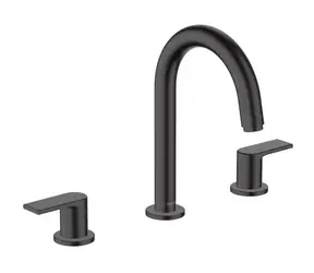 Hansgrohe Vernis Shape - Umyvadlová baterie s výpustí | 3-otvorová instalace | matná černá