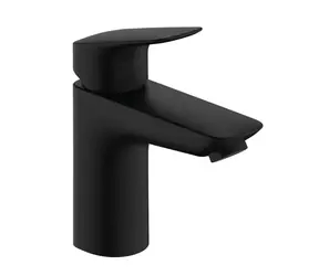 Hansgrohe - Umyvadlová baterie s výpustí Push-Open, EcoSmart, matná černá