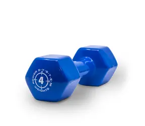 Power System Vinyl Dumbell 4 kg blue