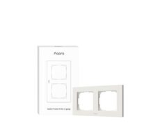 AQARA Switch Frame H2 EU (2-gang) (FE-X01D) dvojitý rámeček pro vypínače AQARA H2 bílá