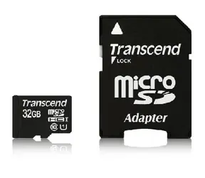 Transcend Micro SDHC 32GB + SD adaptér