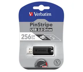 Verbatim PinStripe 256GB černá