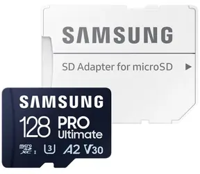 SAMSUNG Micro SDXC PRO Ultimate 128GB + SD adaptér