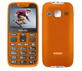 EVOLVEO EasyPhone XR + stojánek oranžová