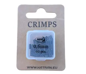 Katran Krimpovací svorky Crimps 0,60mm 50ks + 10ks zdarma