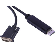 PremiumCord DisplayPort na DVI kabel 2m M/M