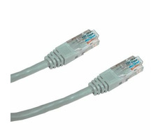 DATACOM Patch kabel UTP CAT5E 1m šedá