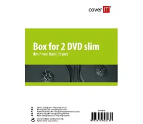 COVER IT 2 DVD 7mm slim černý 10ks