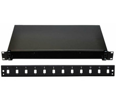 19" Optická vana 12xSC simplex včetně kazety černá