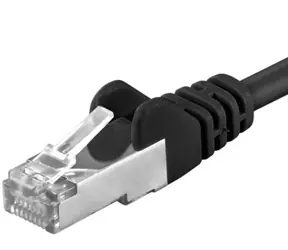 PremiumCord SFTP CAT6A 0.5m černá