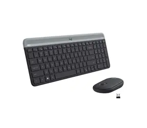 Logitech Slim Wireless Combo MK470 DE černá