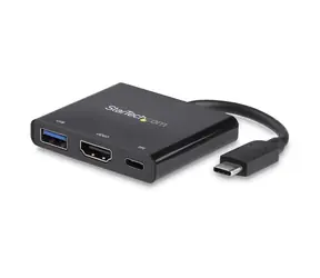 StarTech Multiport video adaptér USB-C na HDMI & PowerDelivery 60W černá