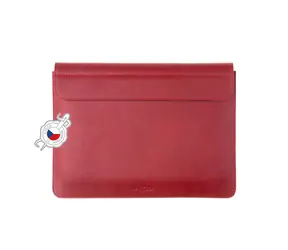 FIXED Oxford Kožené pouzdro pro Apple MacBook Pro 13" (2016 a novější) & iPad Pro 12.9" (2015 & 2017) červená