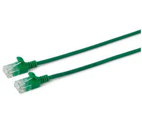 MicroConnect CAT6 U/UTP SLIM 0.15m zelená