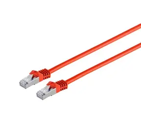 MicroConnect CAT7 S/FTP Patch Cord 0.25m červená