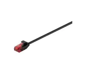 MicroConnect CAT6 U/UTP SLIM 0.25m černá
