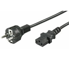 MicroConnect Síťový napájecí kabel Schuko - C13 0.5m černá
