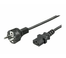 MicroConnect Síťový napájecí kabel Schuko - C13 3m černá