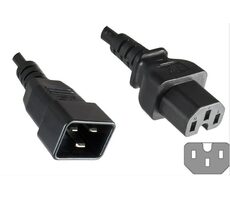 MicroConnect Prodlužovací kabel C20 - C15 1.8m černá