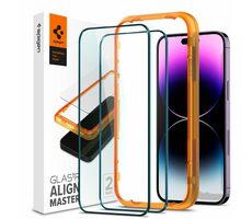 Spigen tR Align Master 2P FC ochranné sklo pro iPhone 14 Pro Max černá 2ks