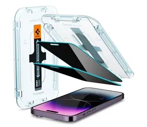 Spigen Glass EZ Fit Privacy ochranné sklo pro Apple iPhone 14 Pro Max 2ks