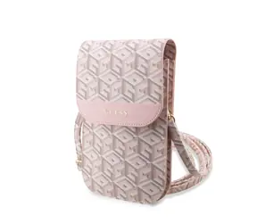 GUESS PU G Cube Phone Bag růžová