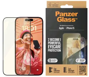 PanzerGlass UWF EyeCare Tvrzené sklo pro Apple iPhone 15