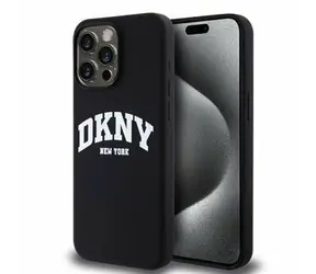 DKNY Liquid Silicone Arch Logo MagSafe Zadní Kryt pro Apple iPhone 14 Pro Max černá