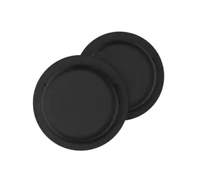 FIXED Silikonové nalepovací pouzdro Silky Sticker pro Apple AirTag double pack černé