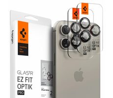 Spigen Glass tR EZ Fit Optik Pro 2 Pack L-s ochranné sklo na fotoaparát pro Apple iPhone 16/15/14 pro & 16/15/14 Pro Max