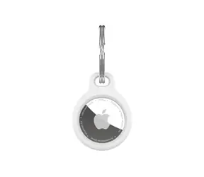 FIXED Silikonové pouzdro silky pro Apple AirTag bílé