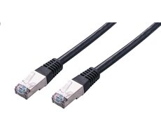 C-TECH patchcord Cat5e FTP 0.5 m černá