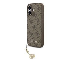 Guess 4G Charm Zadní Kryt pro iPhone 17 Tone on Tone Brown