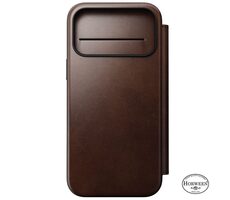 Nomad Modern Leather Folio pouzdro pro Apple iPhone 17 Pro Max rustic brown (Horween)