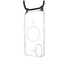 FIXED Pouzdro MagPure Neck s černou šňůrkou na krk pro Apple iPhone 17