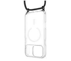 FIXED Pouzdro MagPure Neck s černou šňůrkou na krk pro Apple iPhone 17 Pro Max