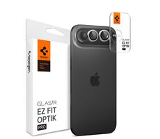Spigen Glass tR EZ Fit Optik Pro 2 Pack ochranné sklo na čočku fotoaparátu pro Apple iPhone Air stříbrná