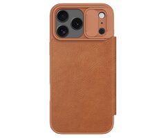 Nillkin Qin Book PRO Pouzdro pro Apple iPhone 17 Pro Max Brown