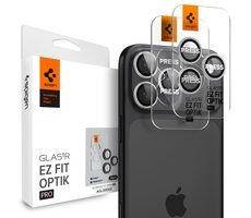Spigen tR EZ Fit Optik Pro Tvrzené sklo Apple iPhone 17&16&15&14 Pro & 17&16&15&14 Pro Max stříbrná