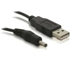 Delock Napájecí kabel z USB DC jack 3,5 mm černá