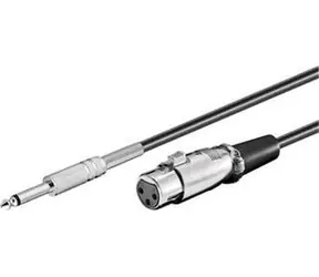 Rozbaleno - PremiumCord Kabel Jack 6.3mm-XLR samec-samice 6m
