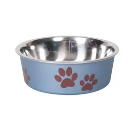 Karlie Miska nerezová s plastovým opláštěním metalická modrá 12cm 300ml