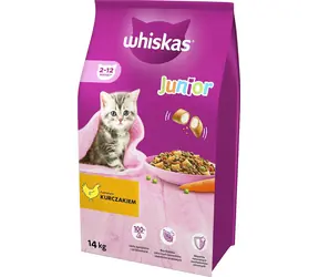 Whiskas Junior granule s kuřecím masem 14 kg