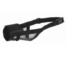 TRIXIE 19263 Náhubek nylonový se síťkou M 19 - 26 cm černá